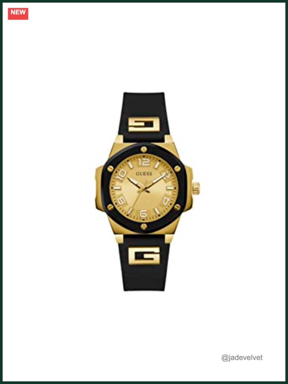 GUESS Ladies 38mm Quartz Watch Silicone Strap Water Resistant
